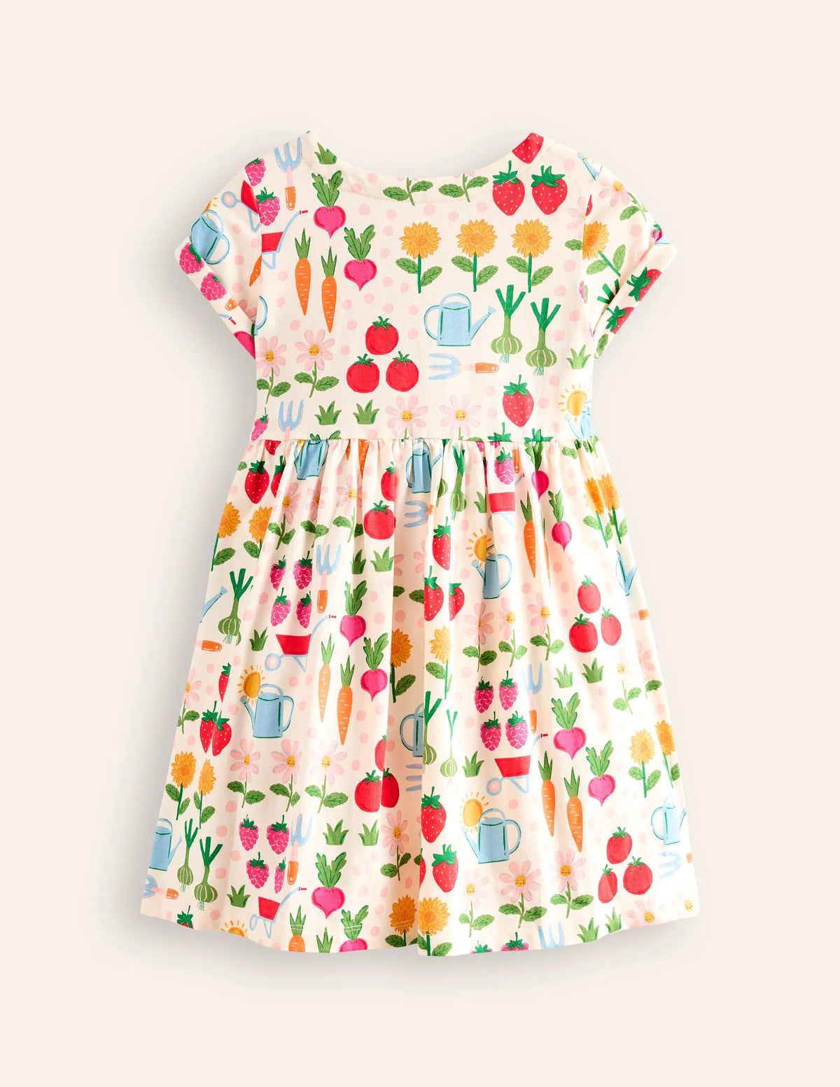 Short-sleeved Fun Jersey Dress-Multi Grow Your Own