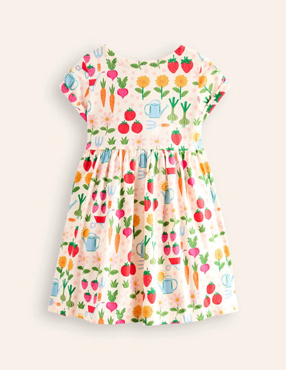 Short-sleeved Fun Jersey Dress-Multi Grow Your Own
