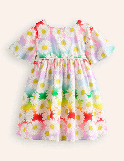 Lightweight Vacation Dress-Multi Ombre Daisy