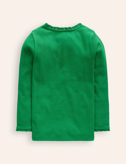 Long Sleeve T-shirt-Shady Green
