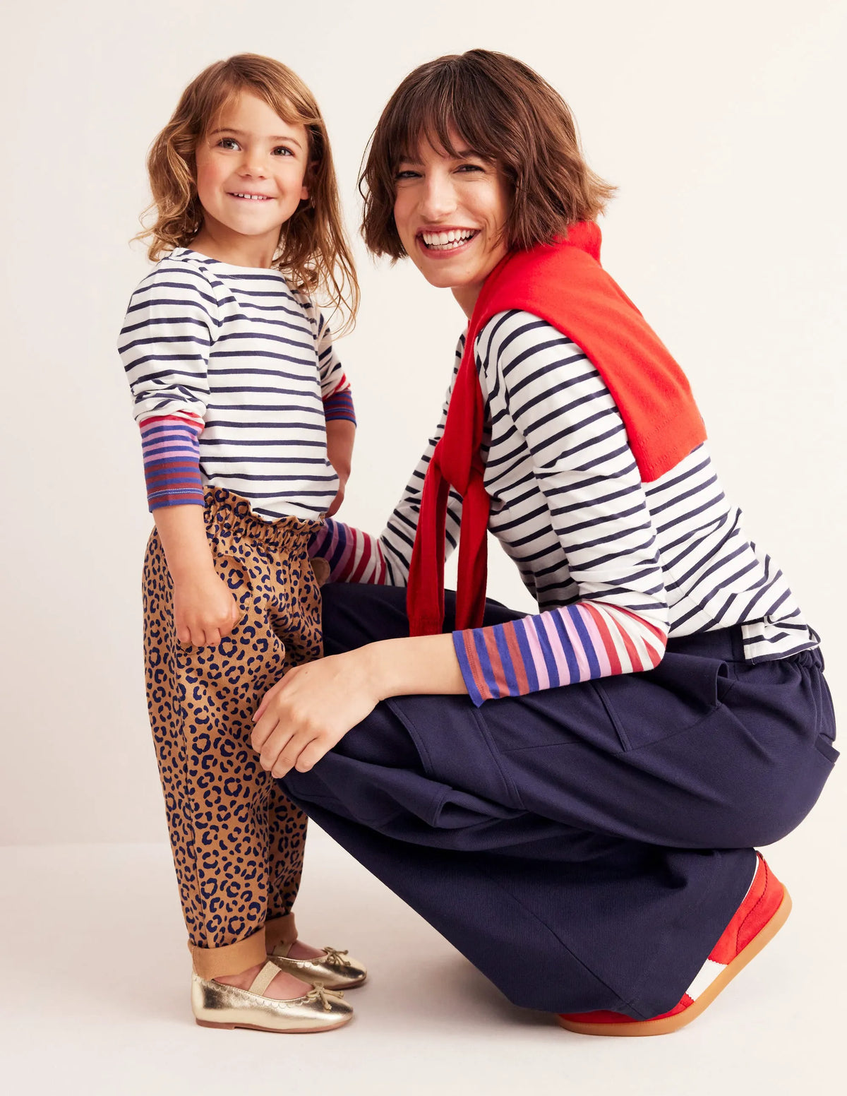 Ella Breton-Navy/ Pink Cuff