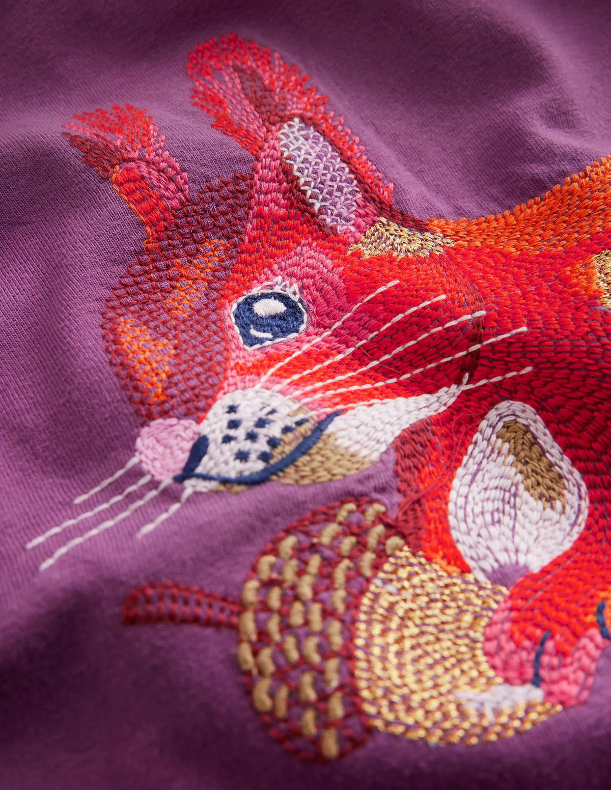 Front & Back T-shirt-Bramble Purple Squirrel