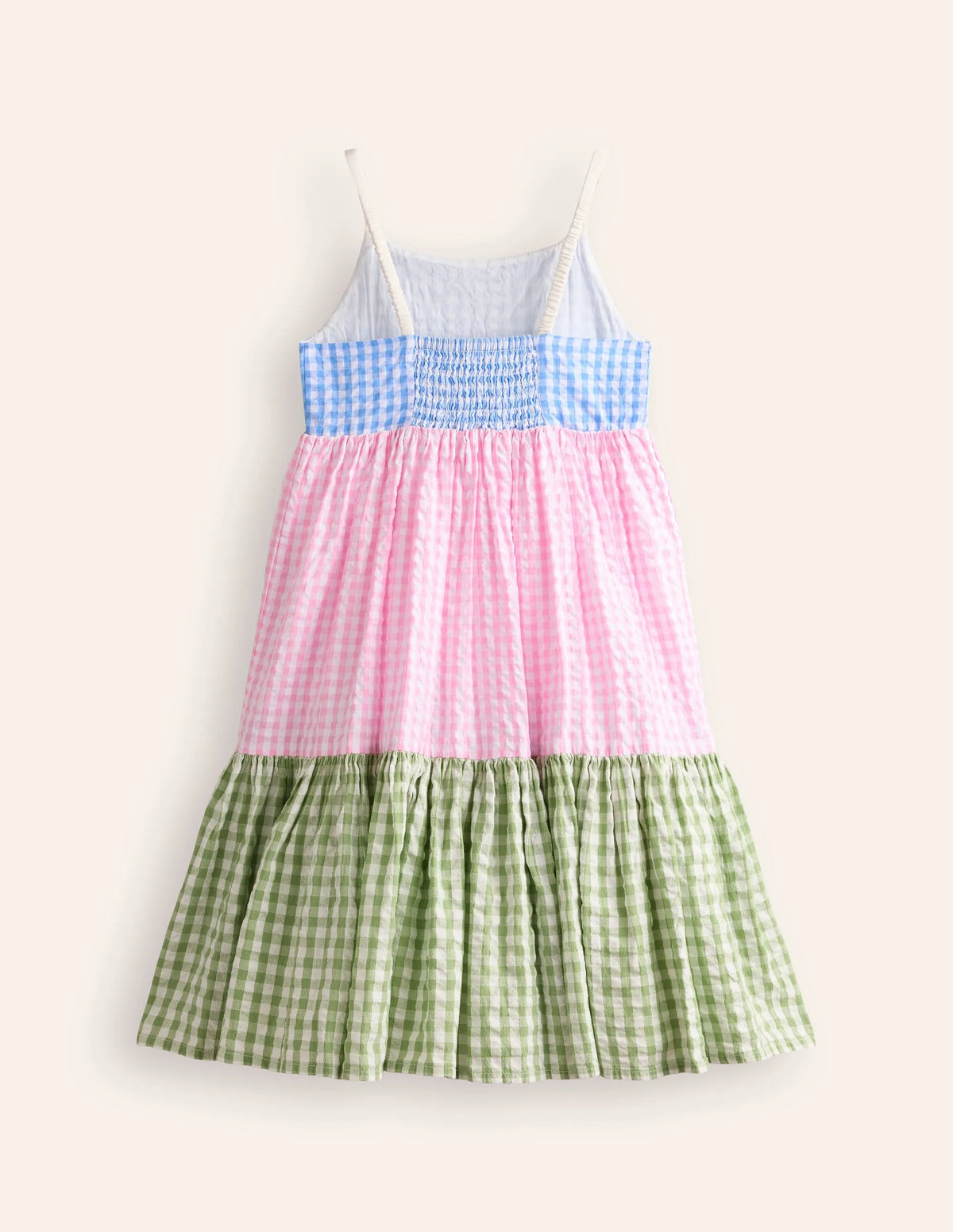 Hotchpotch Tiered Twirly Dress-Gingham Hotchpotch