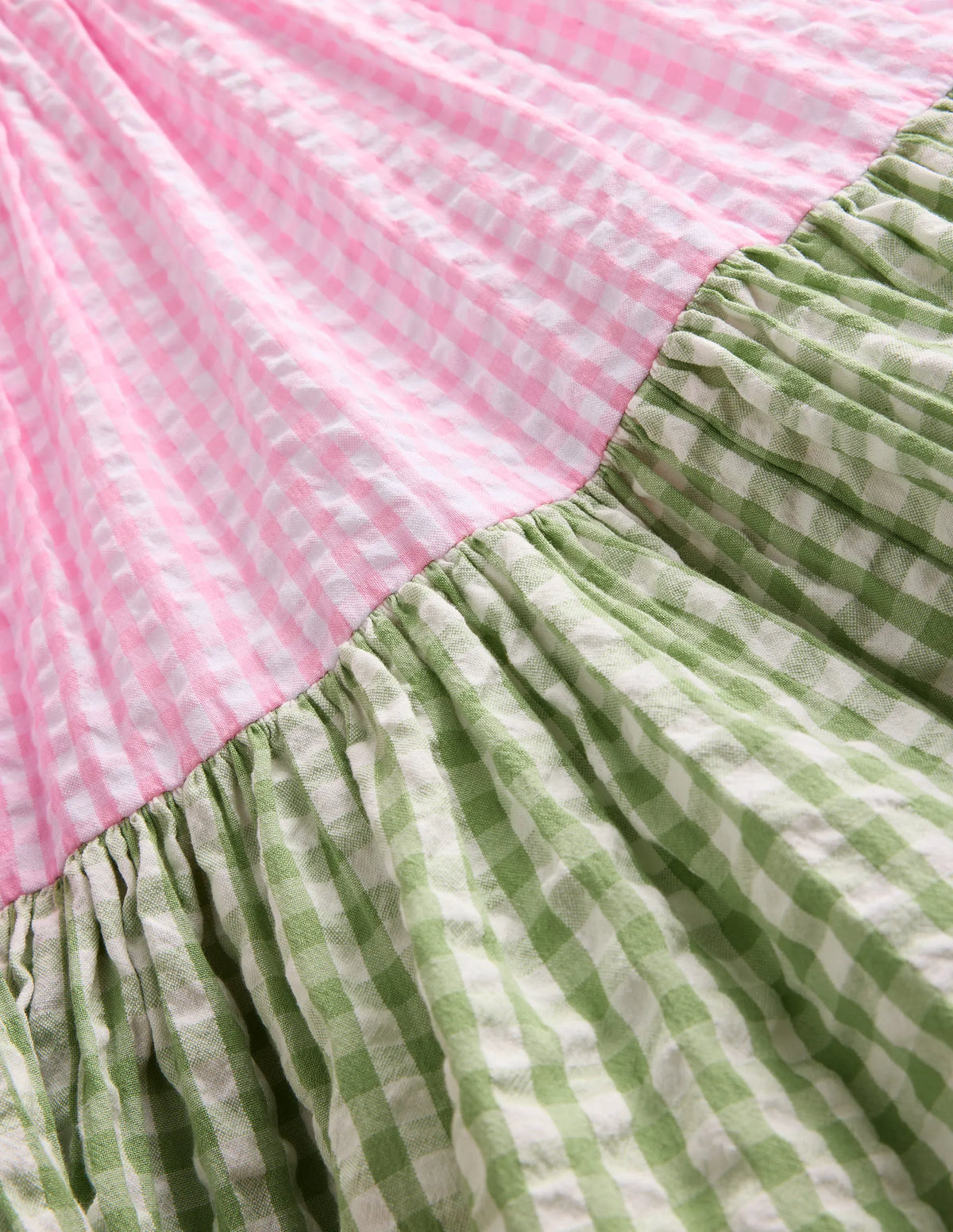 Hotchpotch Tiered Twirly Dress-Gingham Hotchpotch