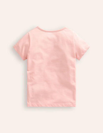 Printed Graphic T-Shirt-Provence Dusty Pink Fruit