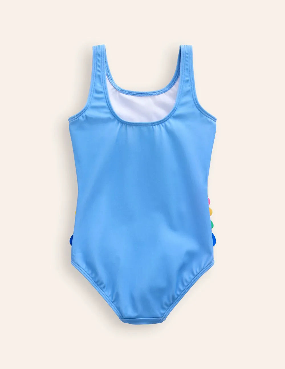 Fun Appliqué Swimsuit-Vintage Blue Parrots