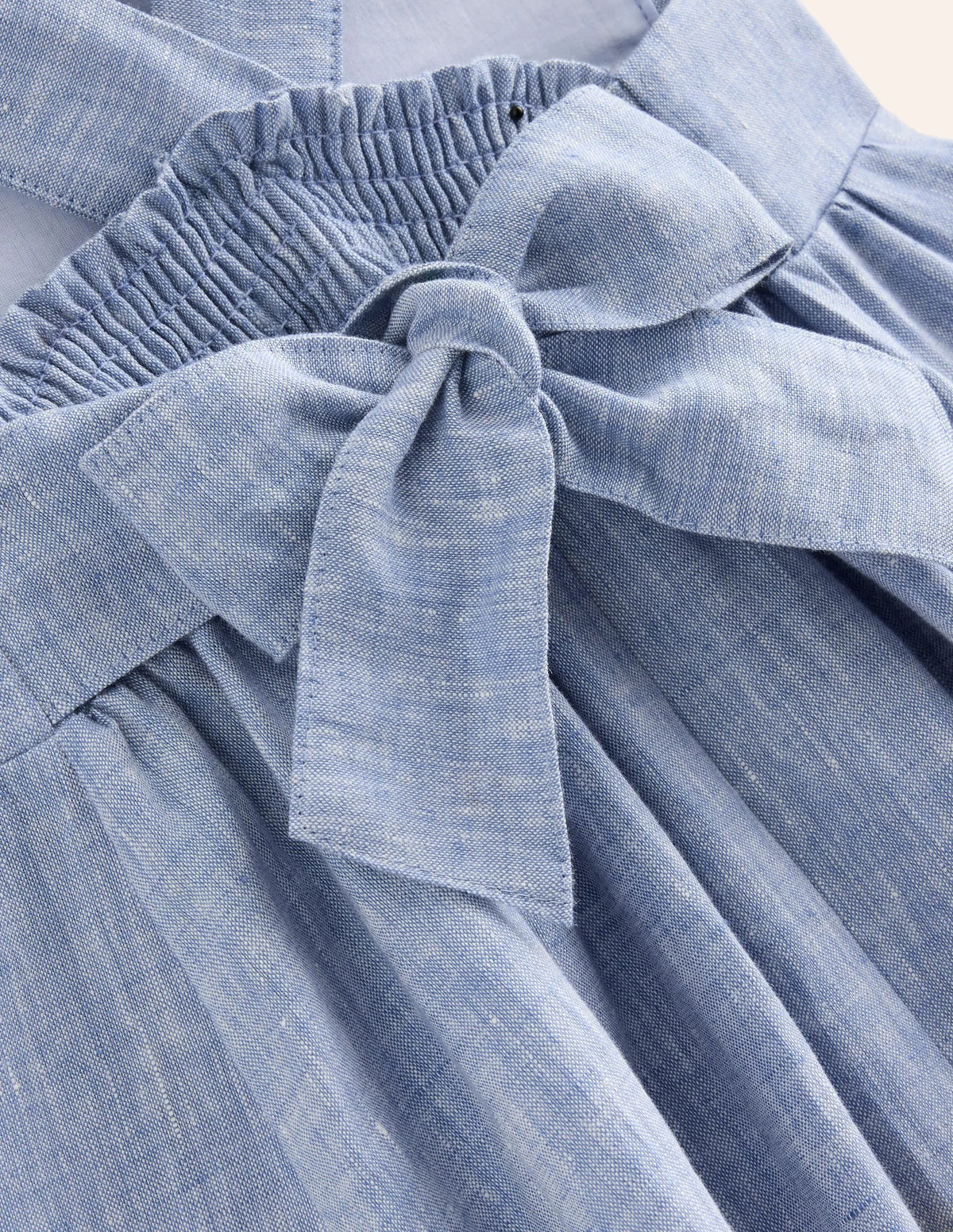Bow Back Dress-End on End Stripe