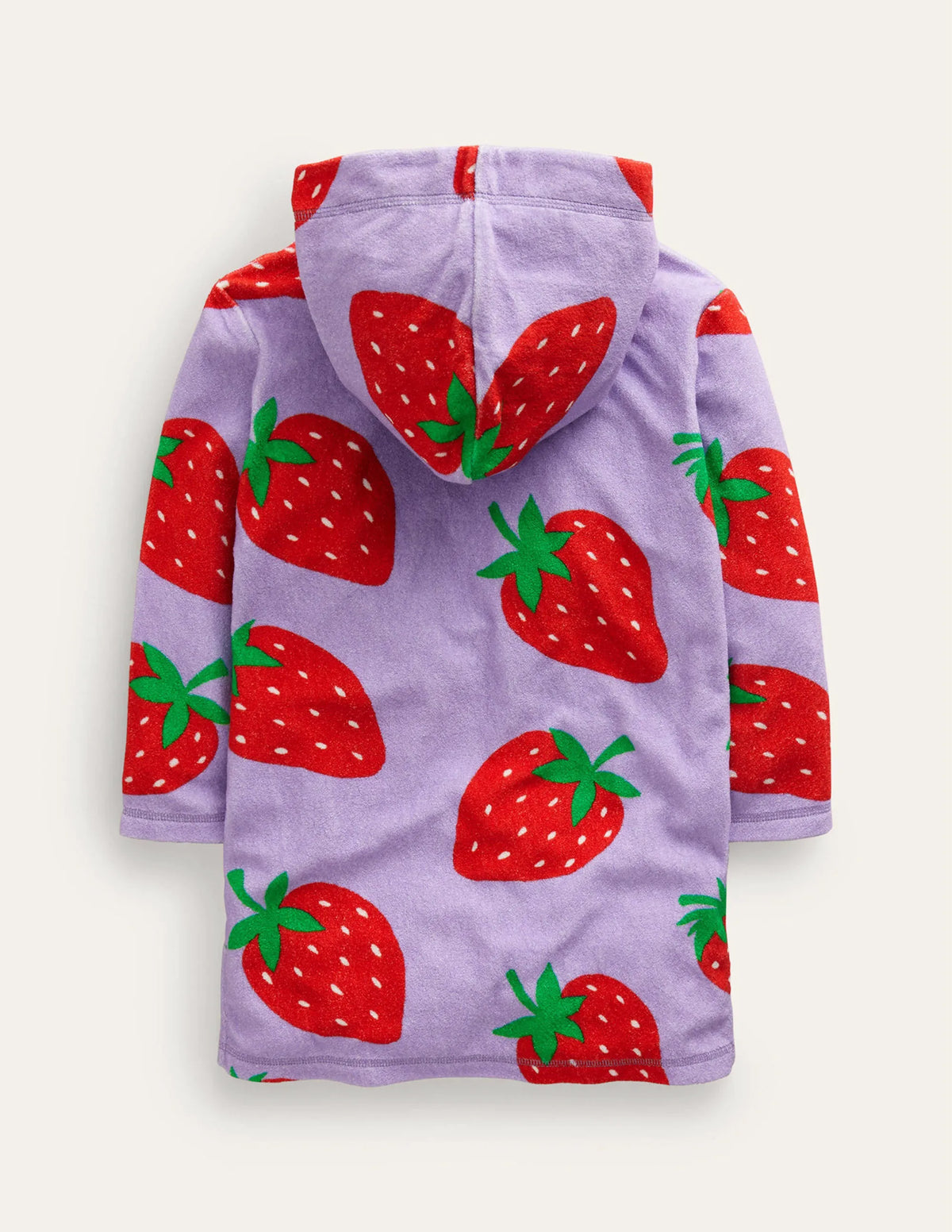 Towelling Throw-On-Parma Violet Strawberries