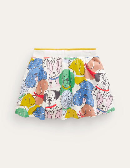Printed Jersey Skort-Multi Desert Animals