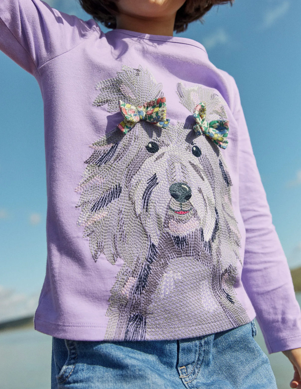 Superstitch T-Shirt-Purple Dog
