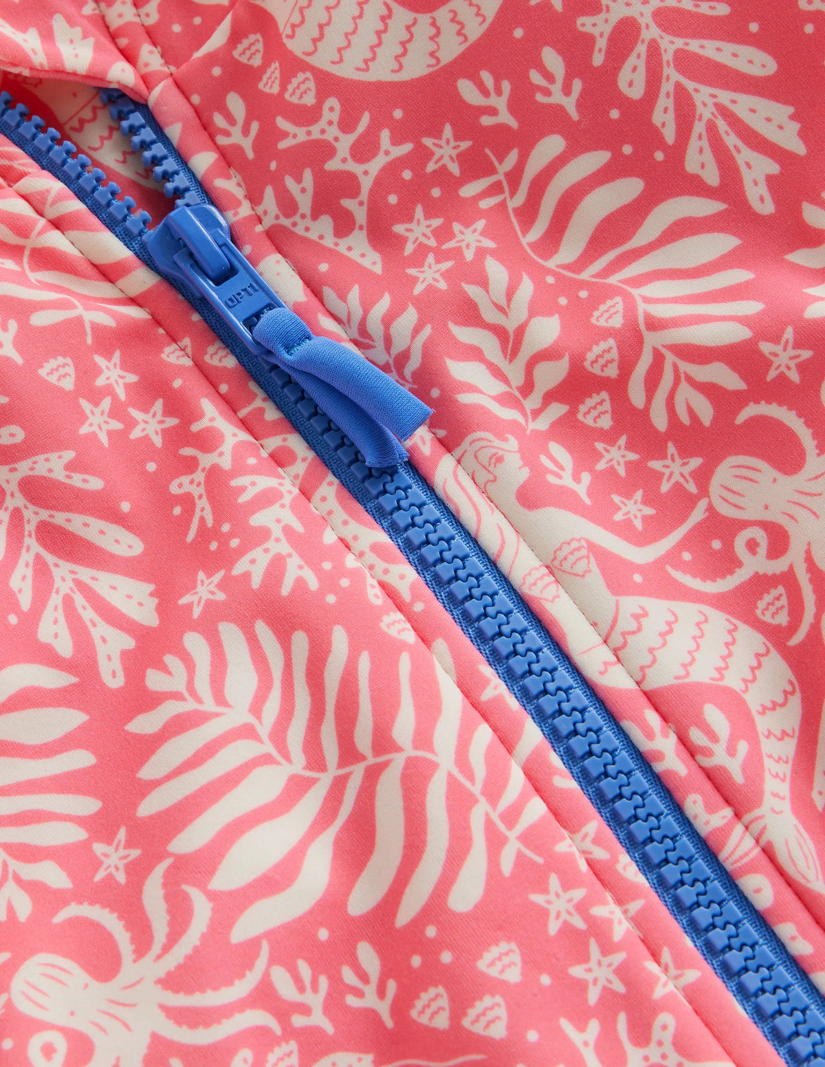 Short-sleeved Swimsuit-Strawberry Pink Mermaids