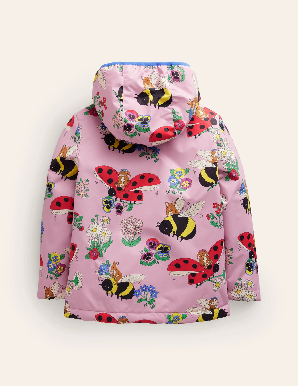 Jersey Lined Anorak-Sugared Almond Pink Bumble