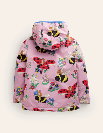 Jersey Lined Anorak-Sugared Almond Pink Bumble