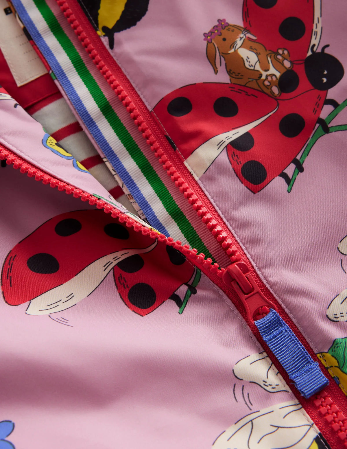Jersey Lined Anorak-Sugared Almond Pink Bumble