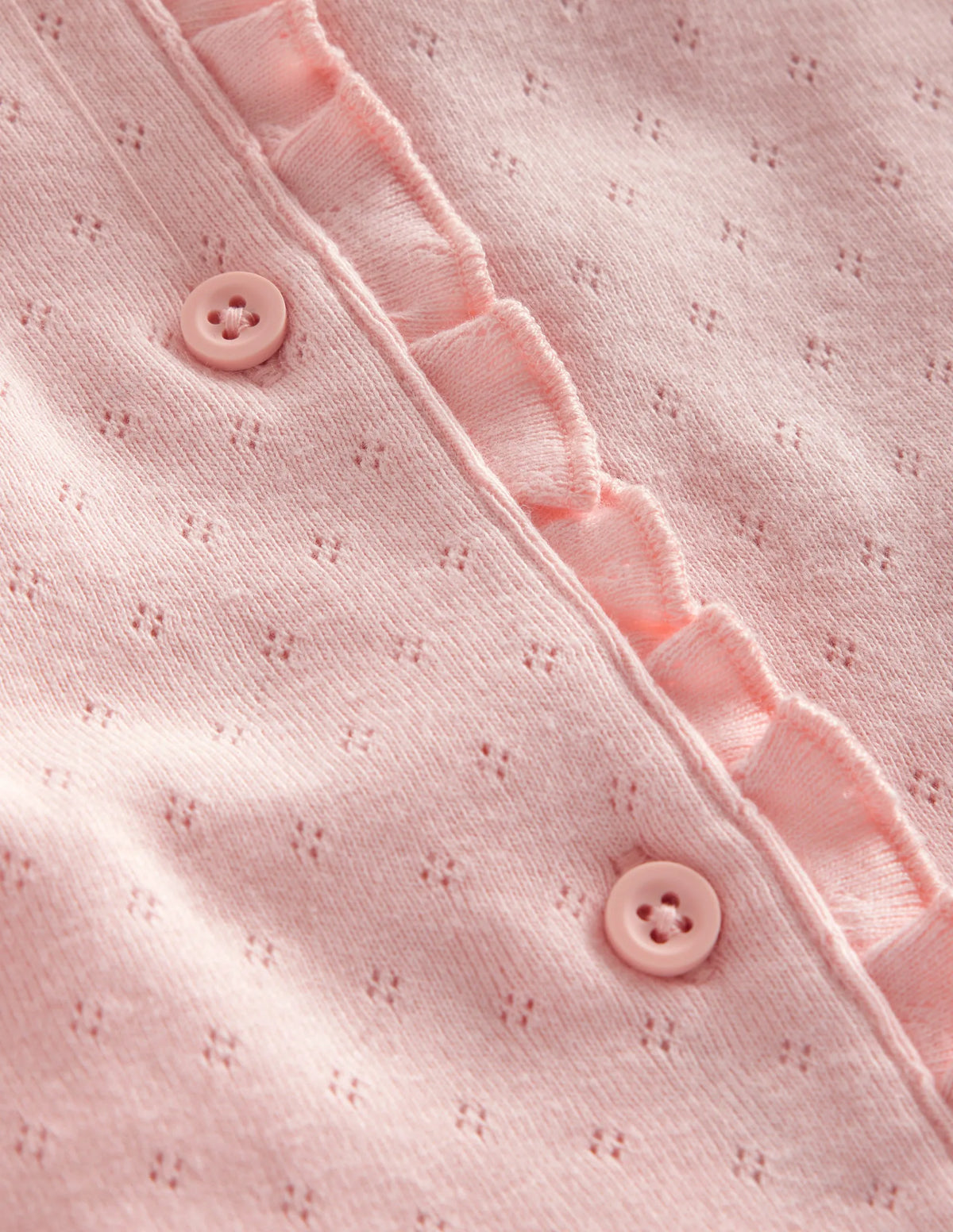 Pointelle Cardigan-Provence Dusty Pink
