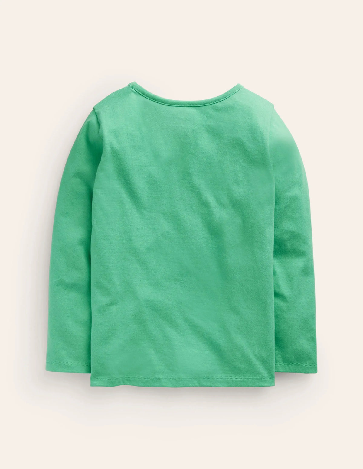 Puff Sleeve Appliqué T-shirt-Aloe Green Lamb