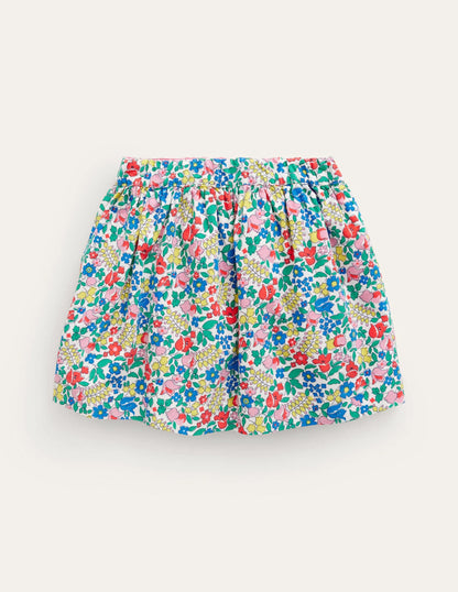 Cord Twirly Skirt-Multi Flowerbed