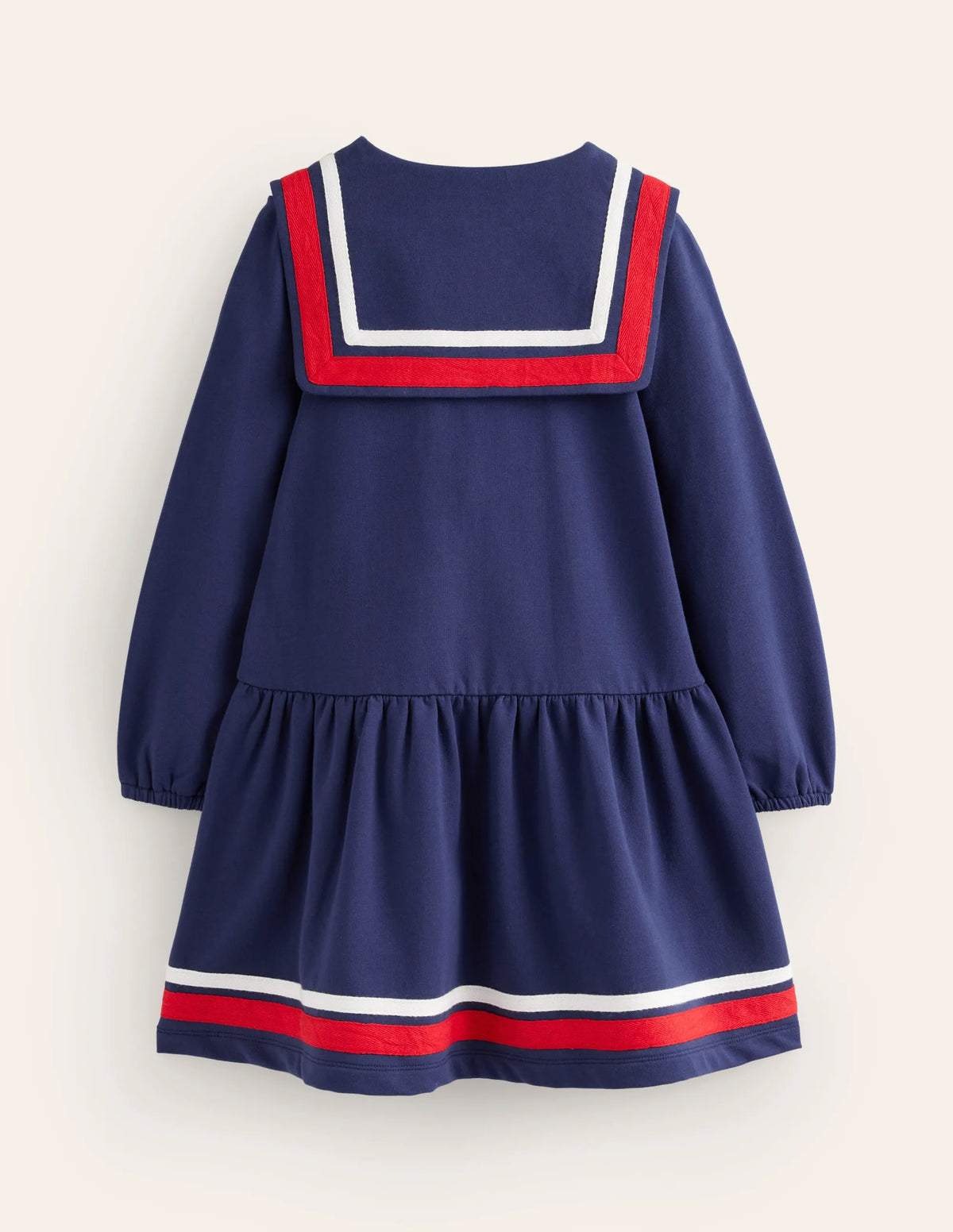 Sailor Sweatshirt Dress-College Navy