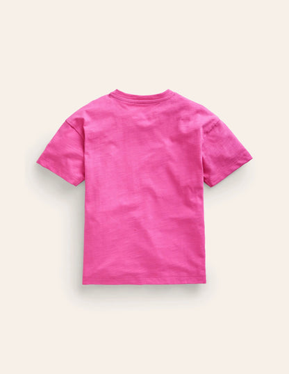 Embroidered Logo T-Shirt-Strawberry Ice Dog