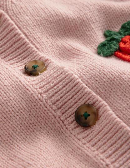Fun Crochet Cardigan-Formica Pink Strawberry