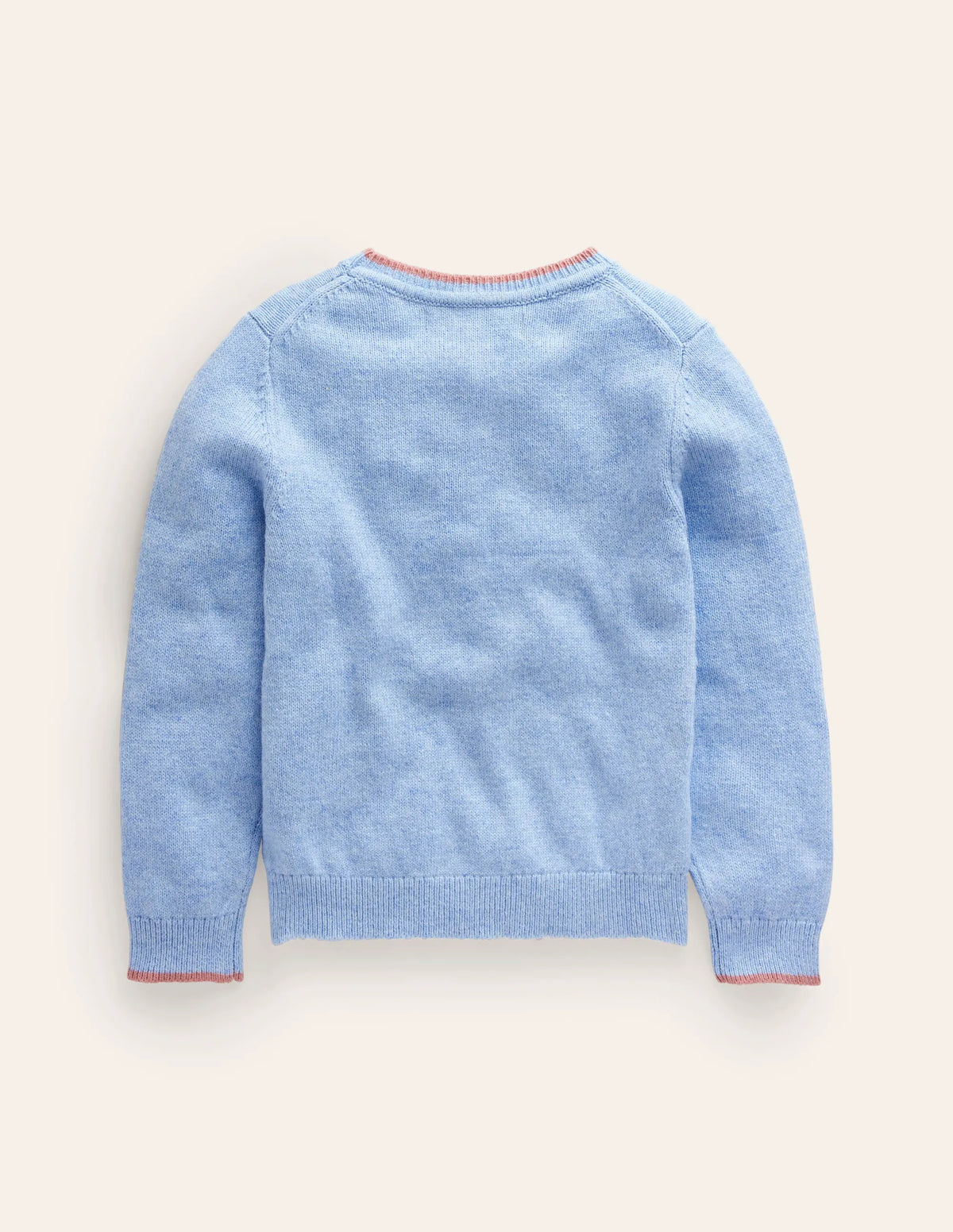 Novelty Logo Sweater-Pebble Blue Strawberry