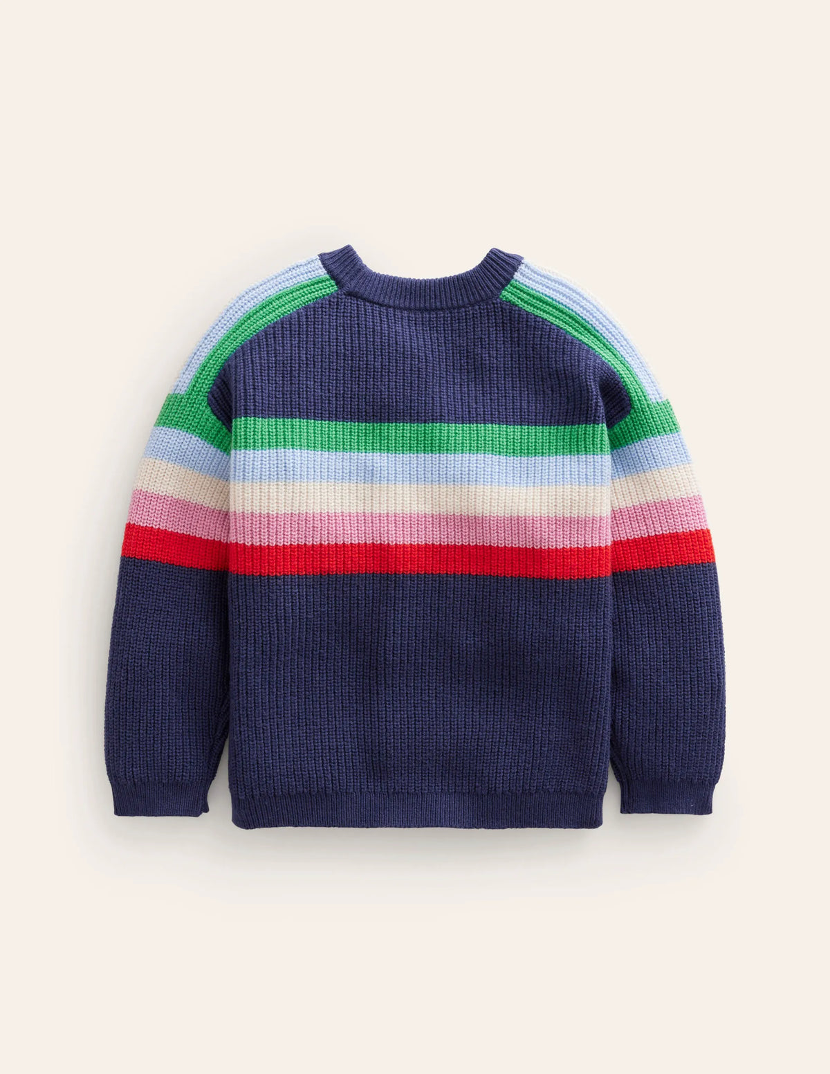 Stripe Knitted Jumper-Sapphire Blue