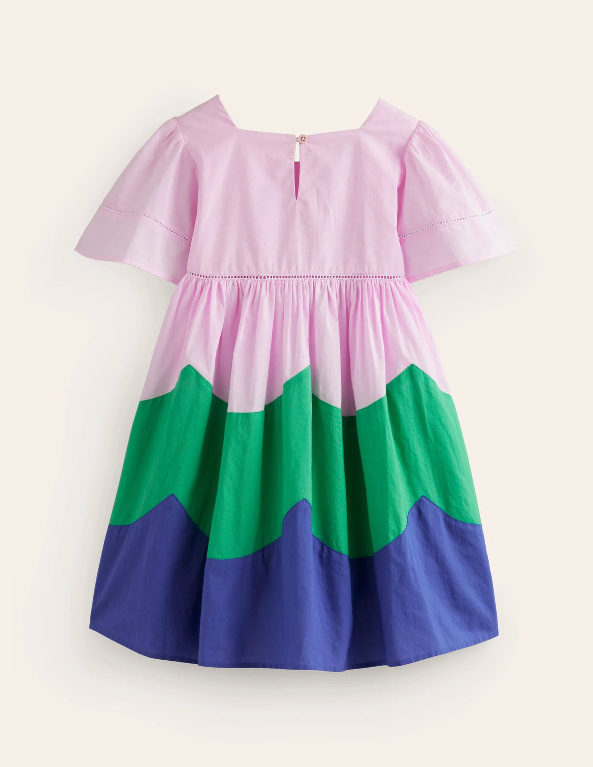 Lightweight Vacation Dress-Sugared Almond Pink Scallop