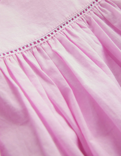 Lightweight Vacation Dress-Sugared Almond Pink Scallop
