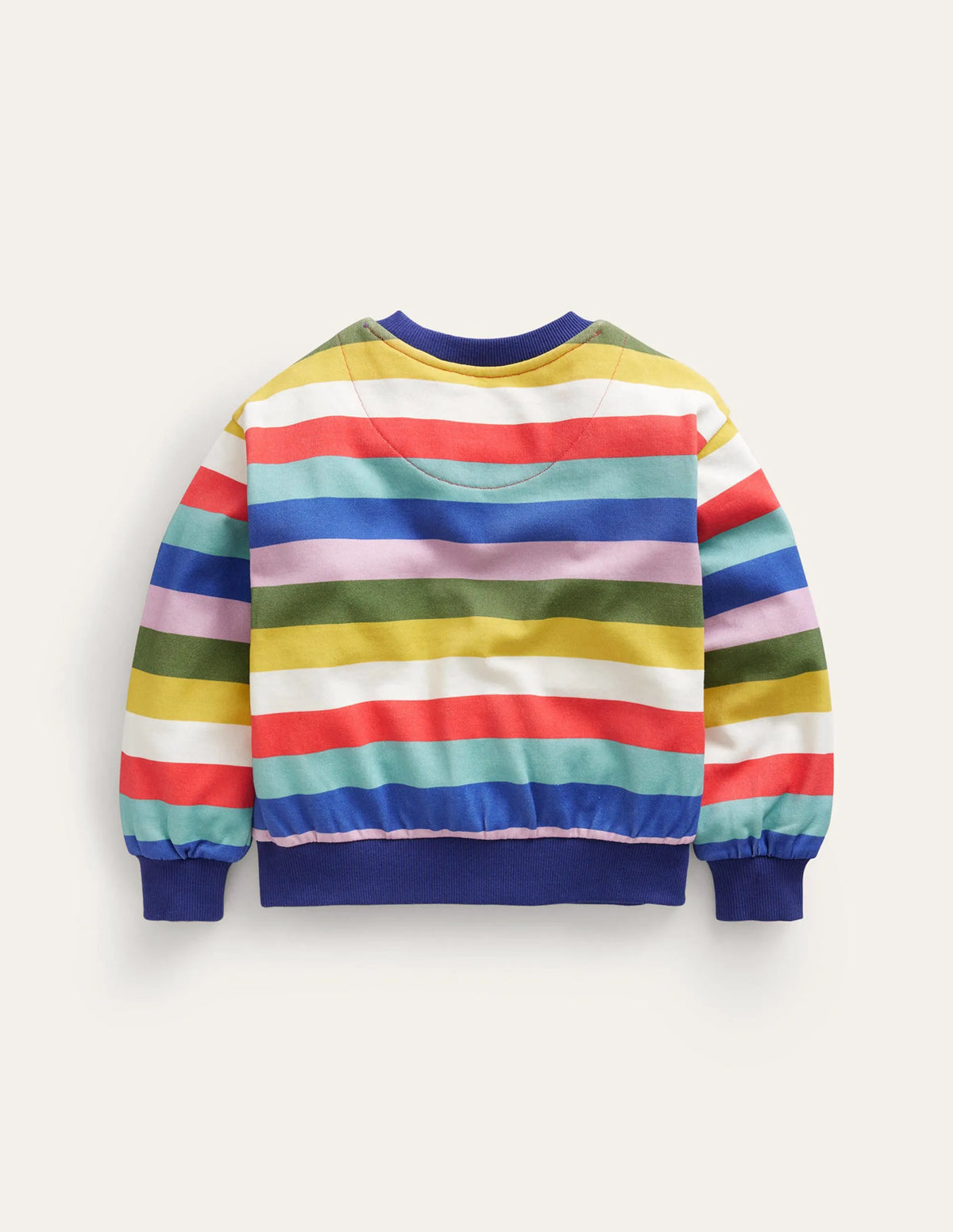 Printed Relaxed Sweatshirt-Multi Stripe