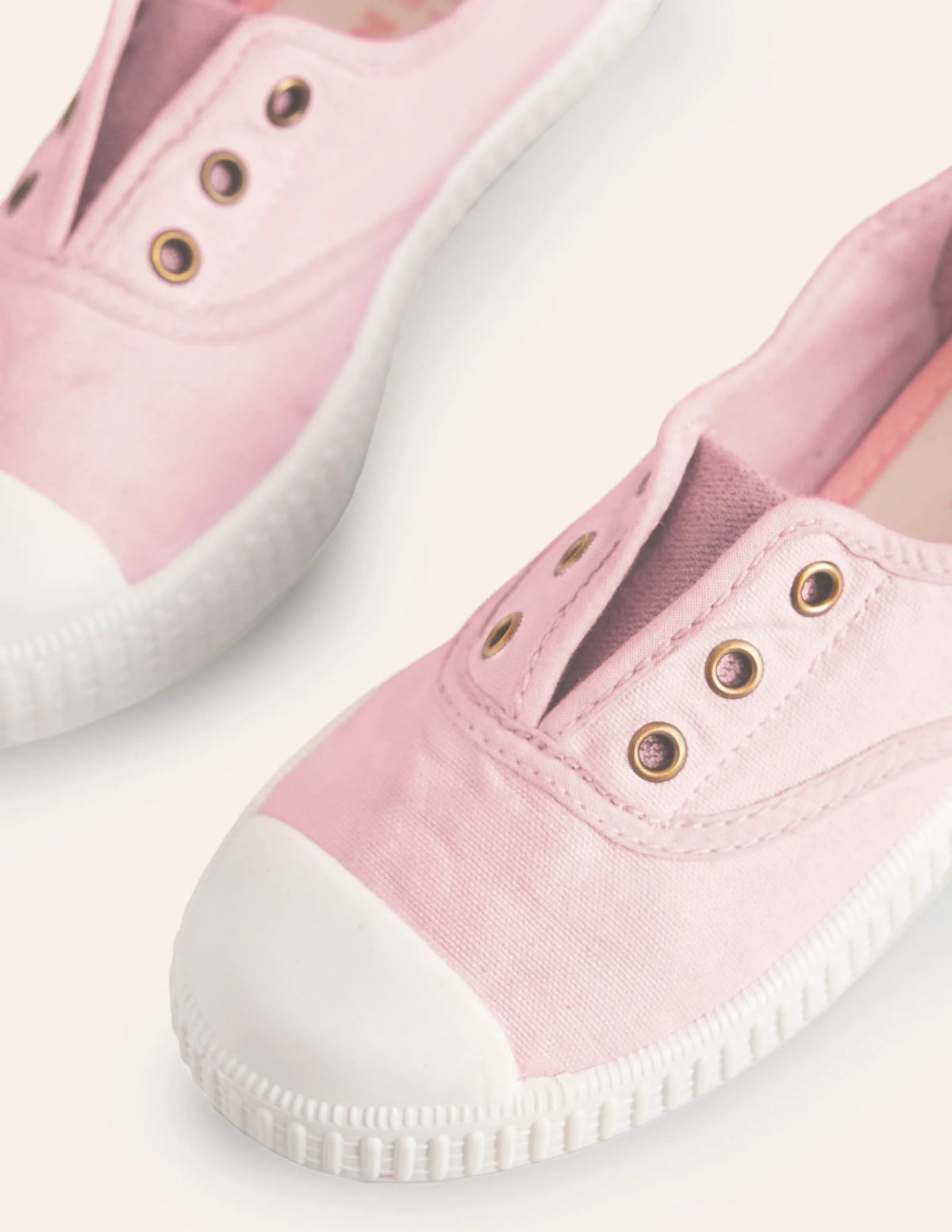 Laceless Canvas Pull-ons-Cameo Pink
