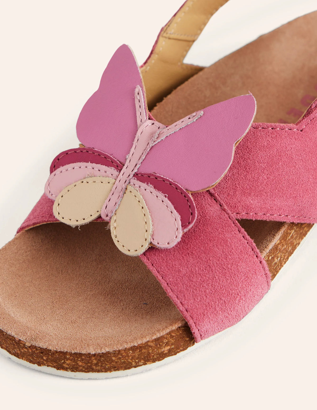 Novelty Cross Over Sandals-Pink Butterfly