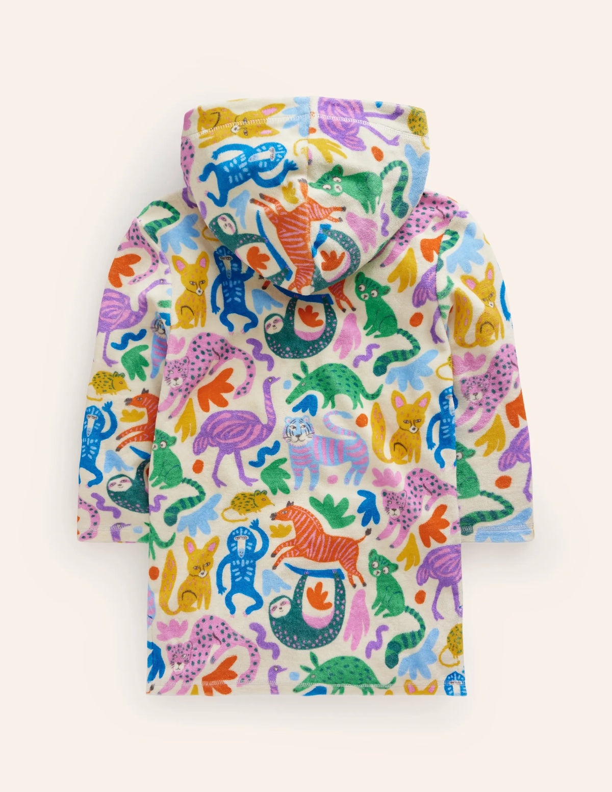 Towelling Throw-On-Multi Safari Friends