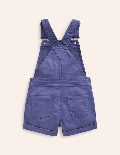 Heart Pocket Short Overalls-Soft Starboard