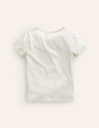 Superstitch Logo T-Shirt-Ivory Multi Zebra