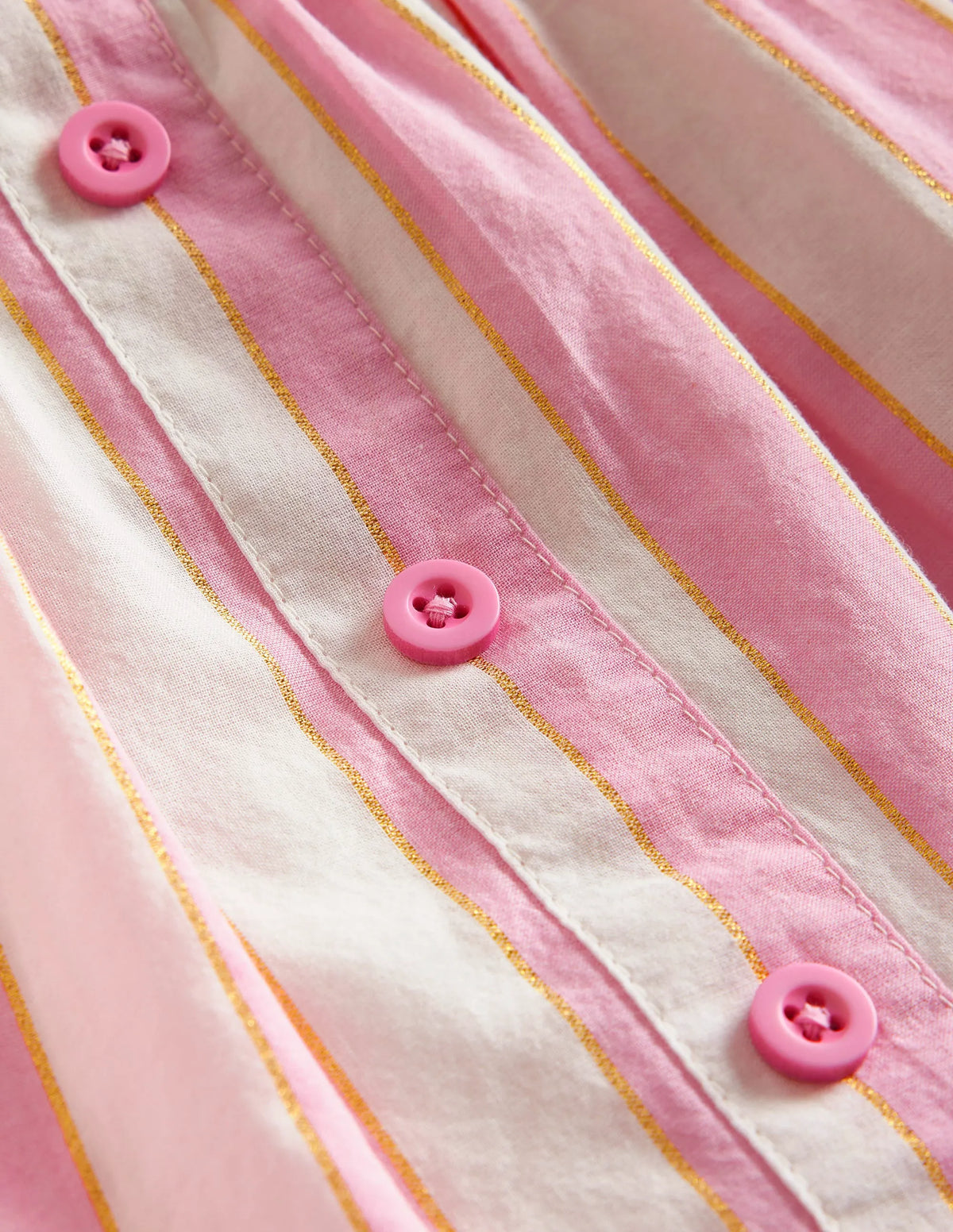 Pull On Twirly Skirt-Pink Lurex Stripe