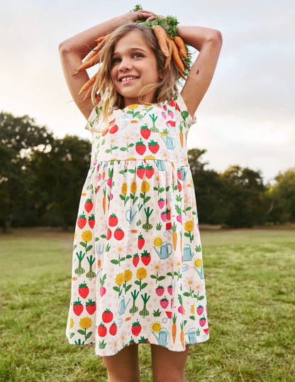 Short-sleeved Fun Jersey Dress-Multi Grow Your Own