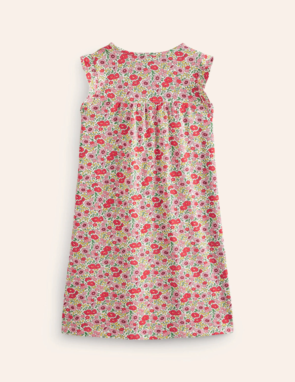 Short-Sleeve Nightie-Pink Flowerbed