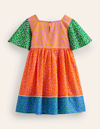 Lightweight Vacation Dress-Multi Leopard Print