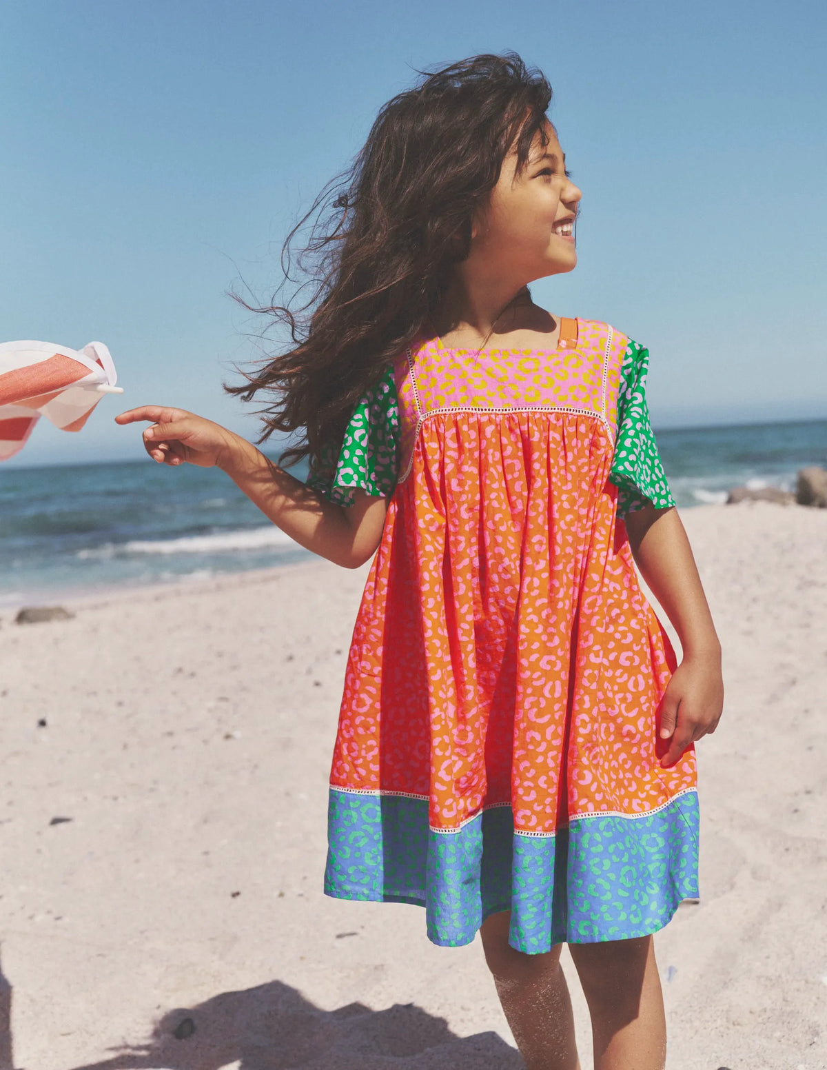 Lightweight Vacation Dress-Multi Leopard Print