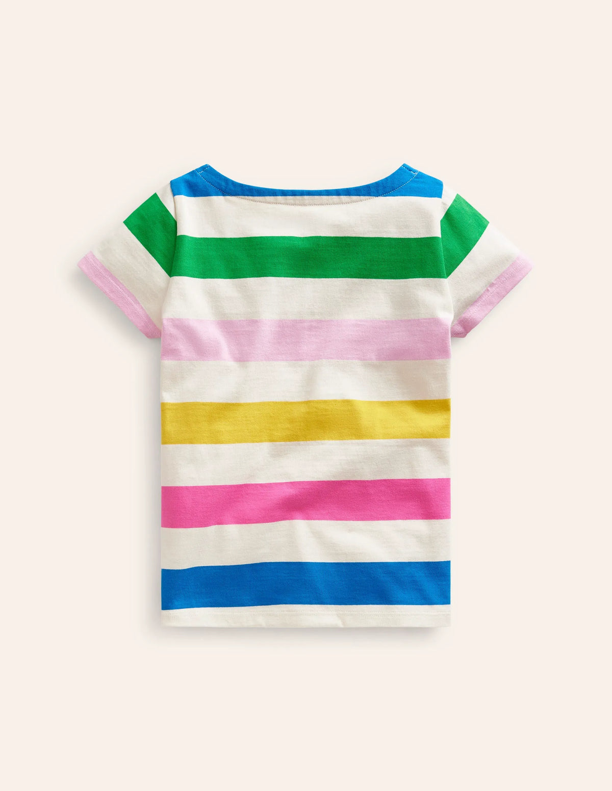 Short Sleeve Breton-Multi Stripe