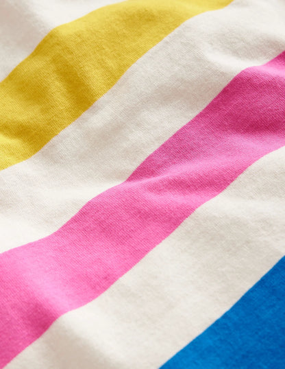 Short Sleeve Breton-Multi Stripe
