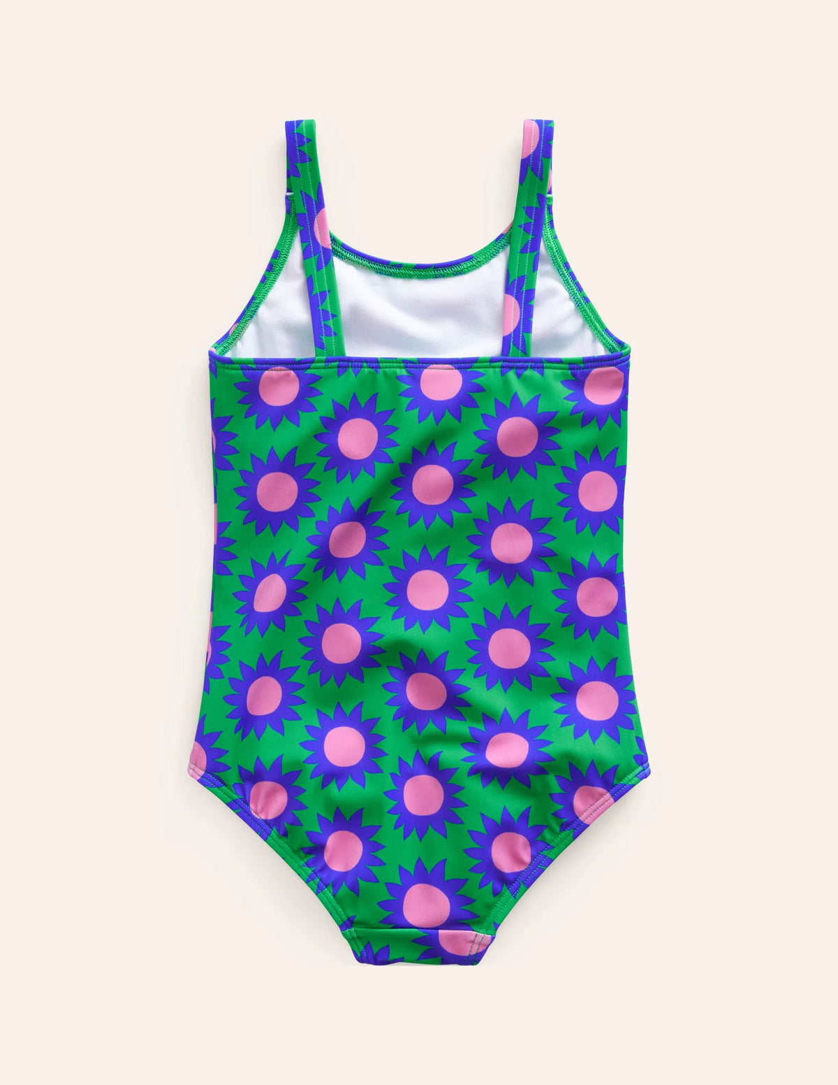 Fun Printed Swimsuit-Runner Bean Sunflower Geo