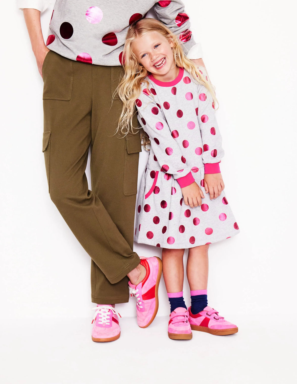 Mini Erin Trainers-Pink Colourblock