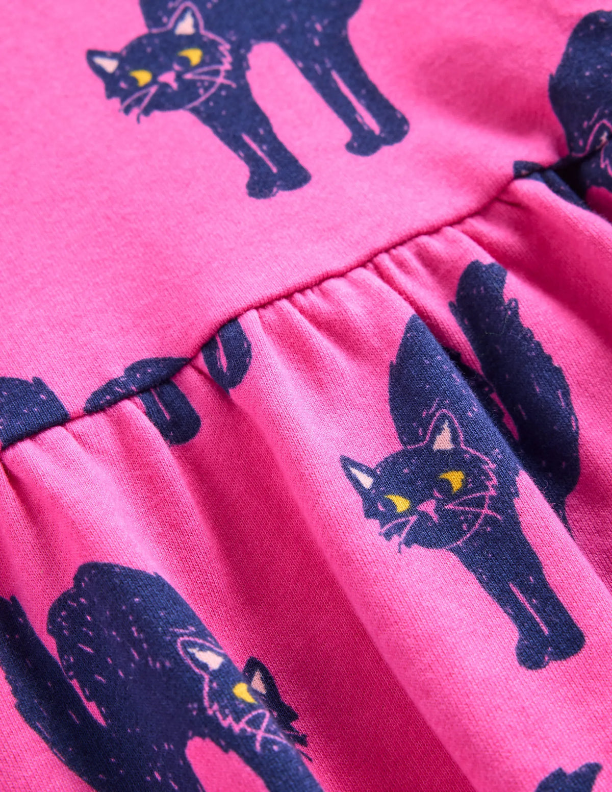 Loopback Sweatshirt Dress-Tickled Pink Cats