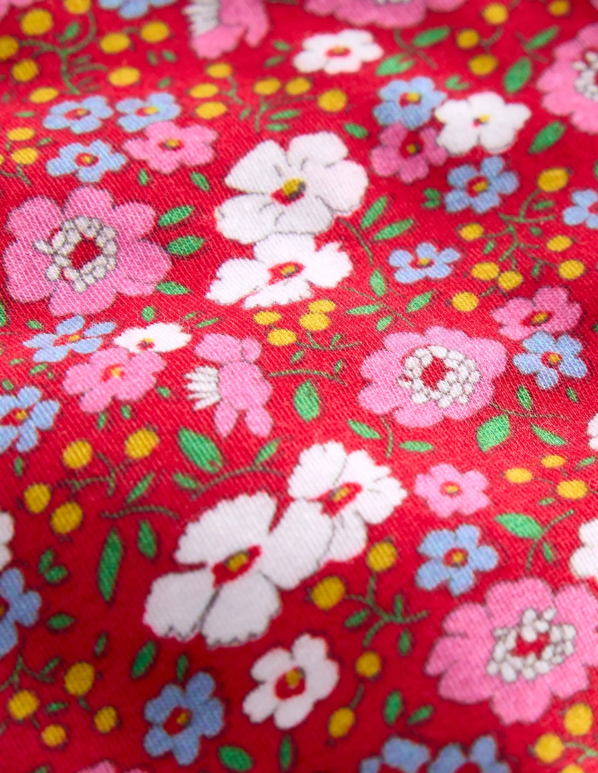 Everyday Fun Leggings-Brilliant Red Festive Flower