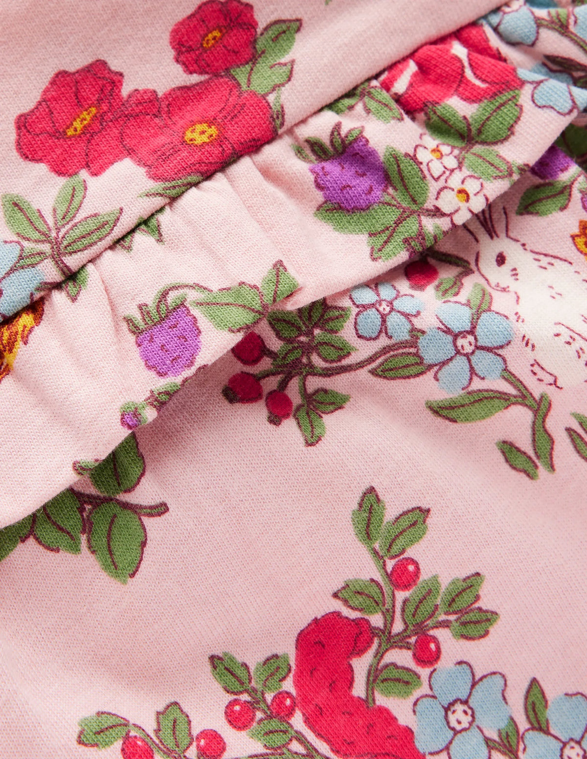 Jersey Ruffle Dress-French Pink Harvest
