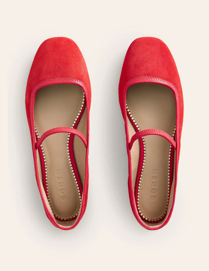 Thea Mary Jane Ballet Flats-Red