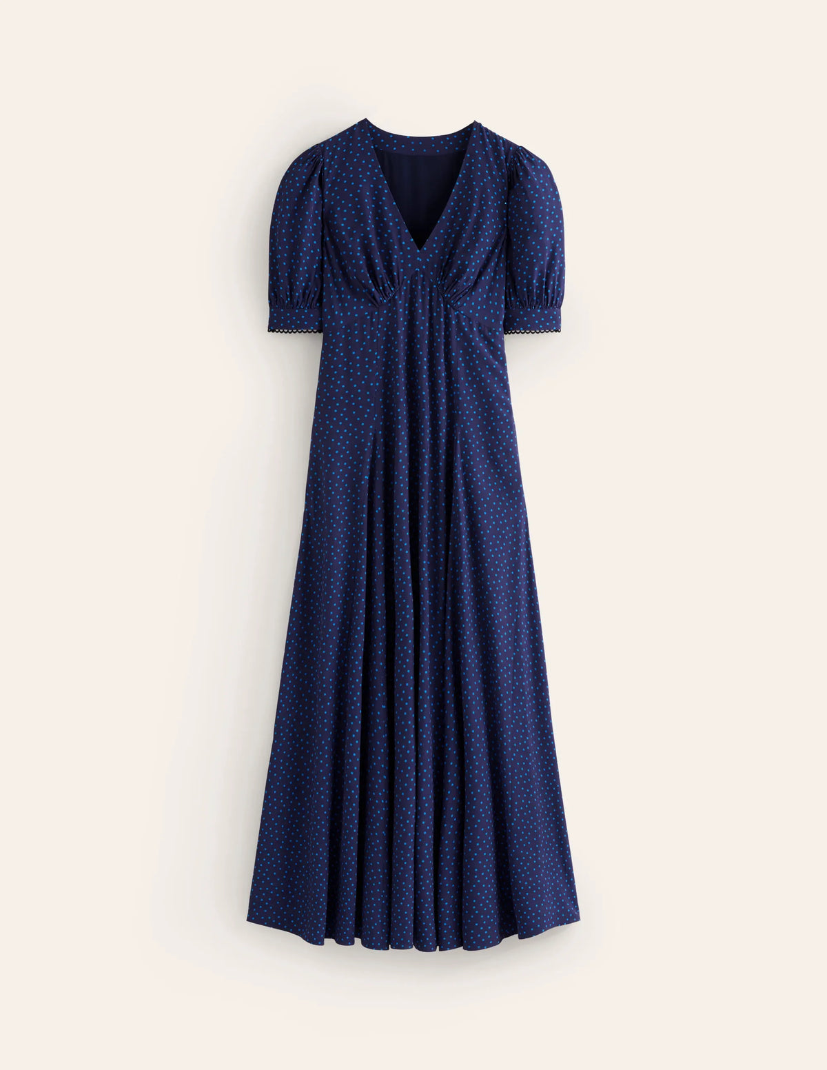 Rosie Godet Tea Dress-Directoire Blue, Abstract Dot