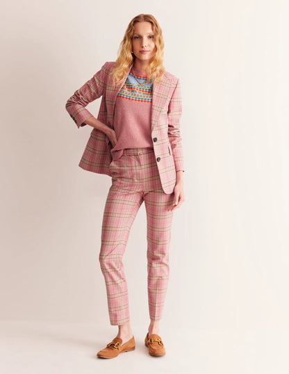 Edie Fair Isle Vest-Pink Fair Isle