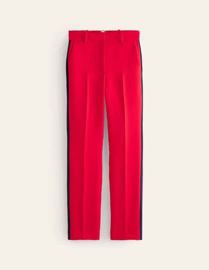 Kew Side Stripe Pants-Red /Navy Side Stripe